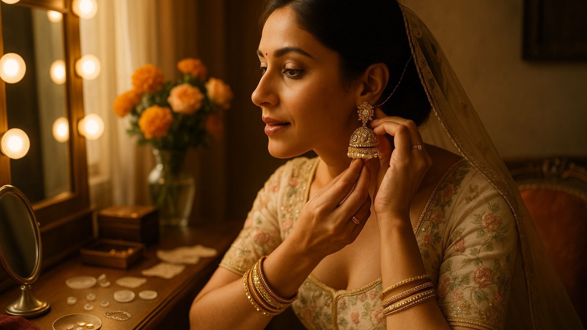 8 Hacks for Wearing Heavy Bridal Earrings Without the Pain