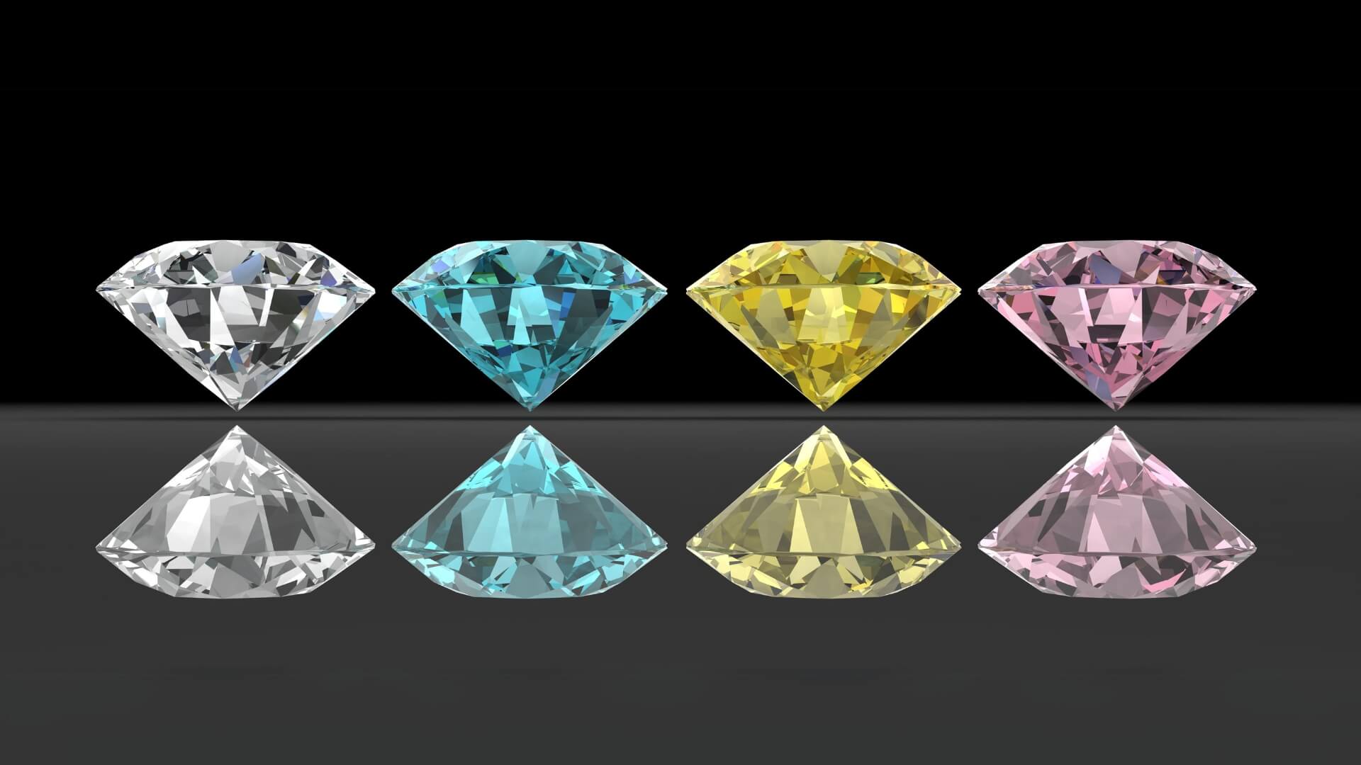How do diamonds get their color?