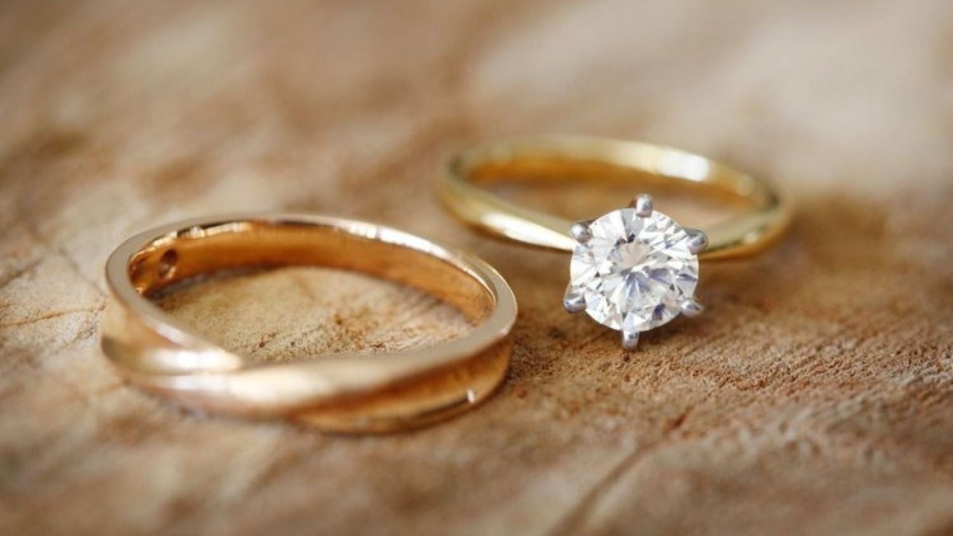 sachin and babi light blue dress How to Wear an Engagement Ring and a Wedding Band