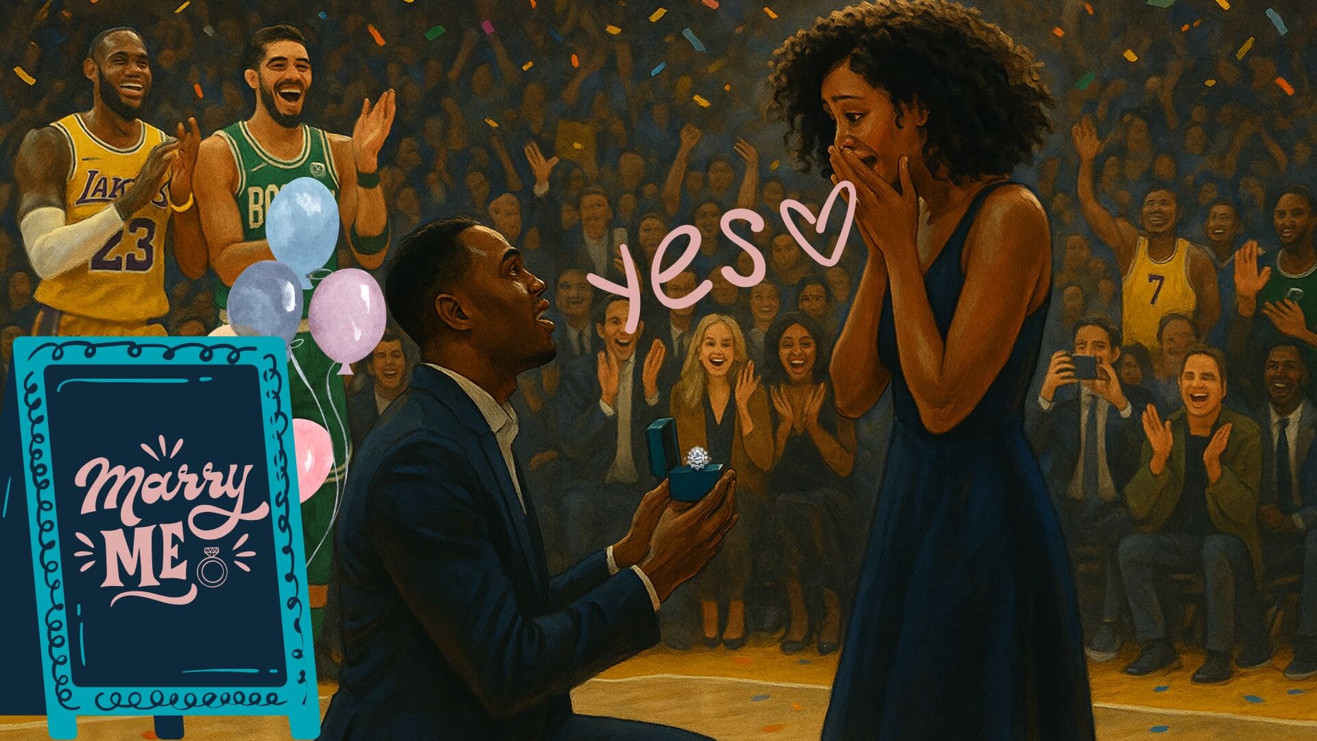 Thinking of Proposing at a Basketball Game? Here’s What You Need to Know