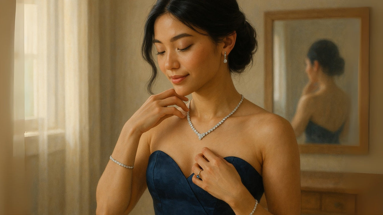 What Jewelry Goes Best With a Sweetheart Neckline?