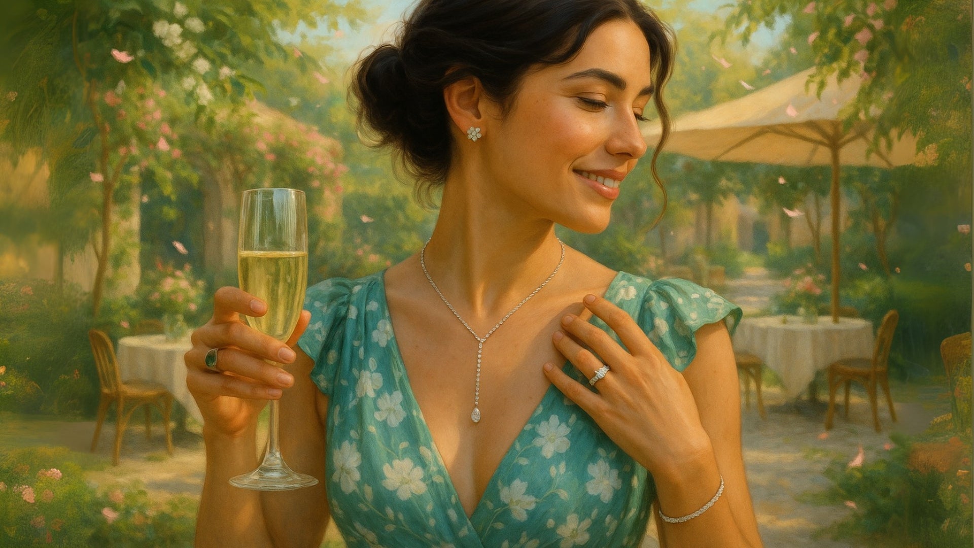 What Jewelry Looks Best with a Floral Maxi Dress?