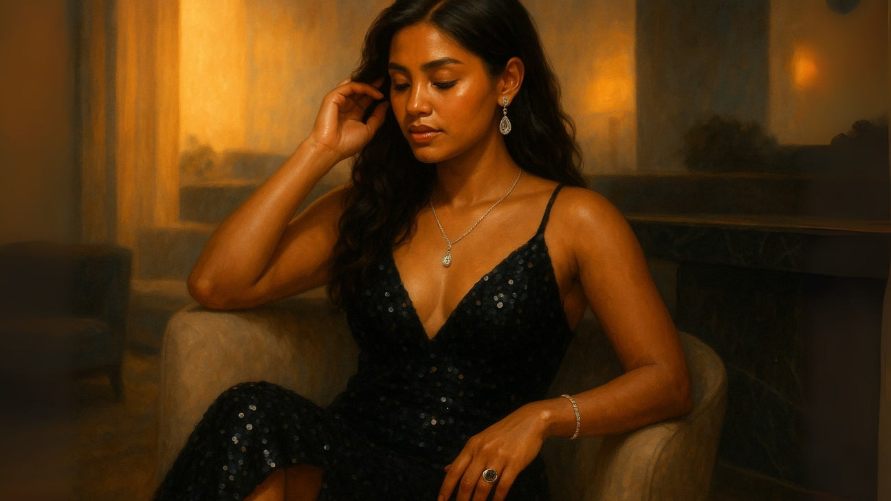 What Jewelry Should You Wear With a Black Sequin Dress?