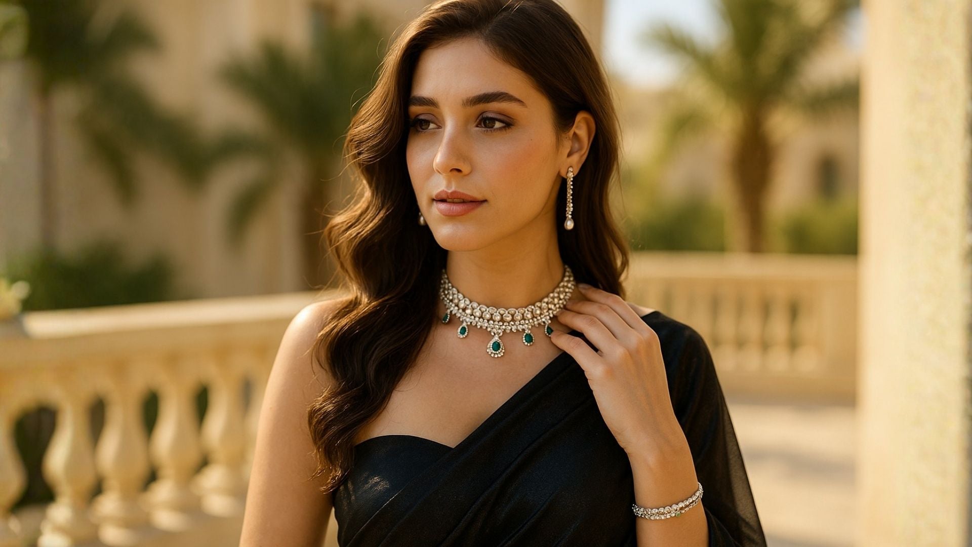 What Jewelry To Wear With a Black Saree?