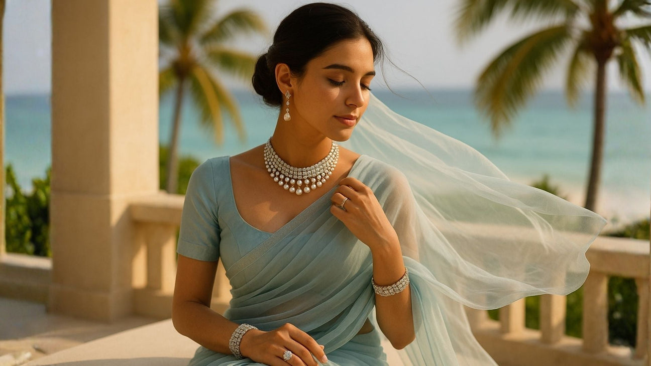 What Jewelry To Wear With a Chiffon Saree?