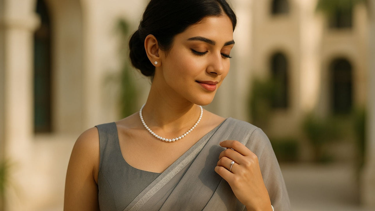 What Jewelry To Wear With a Grey Saree?