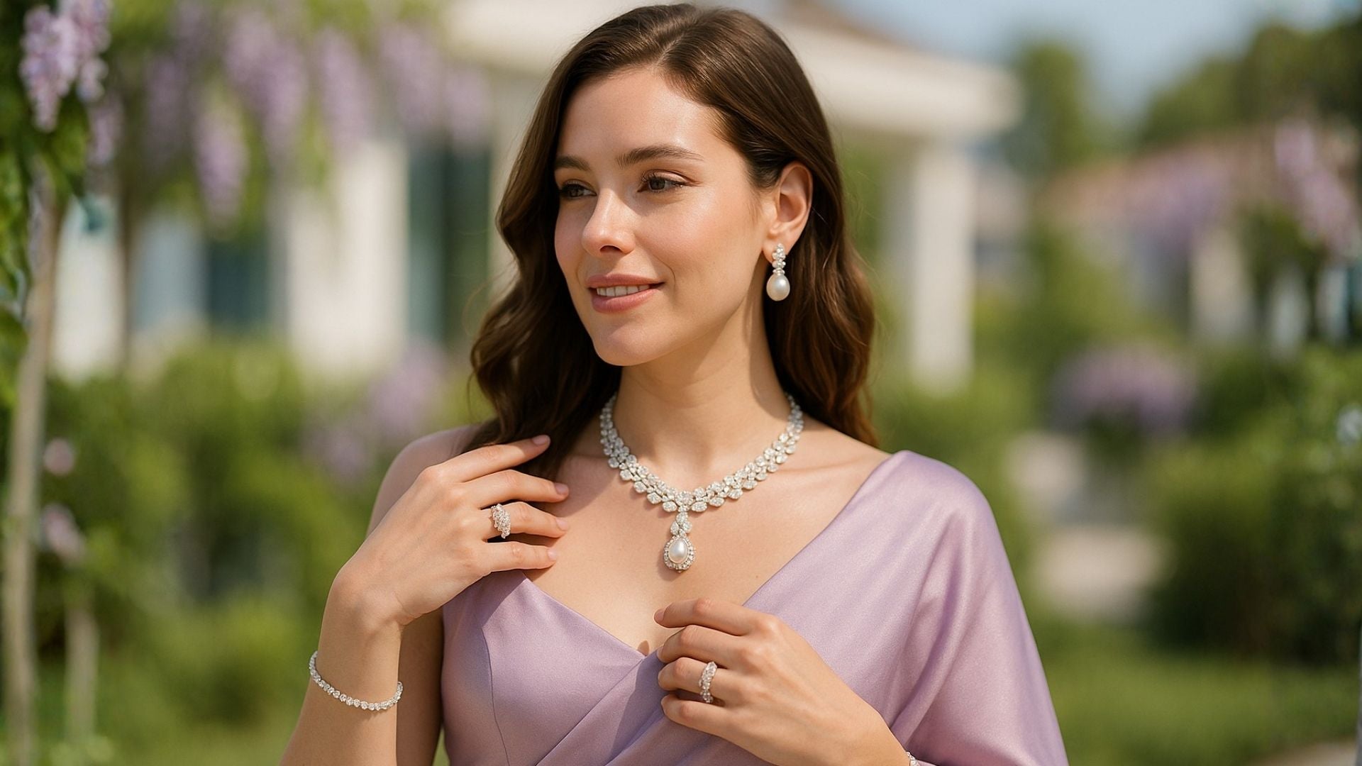 What Jewelry To Wear With a Lavender Saree?