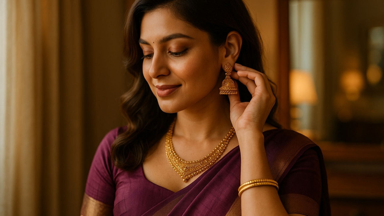 What Jewelry To Wear With a Purple Saree?