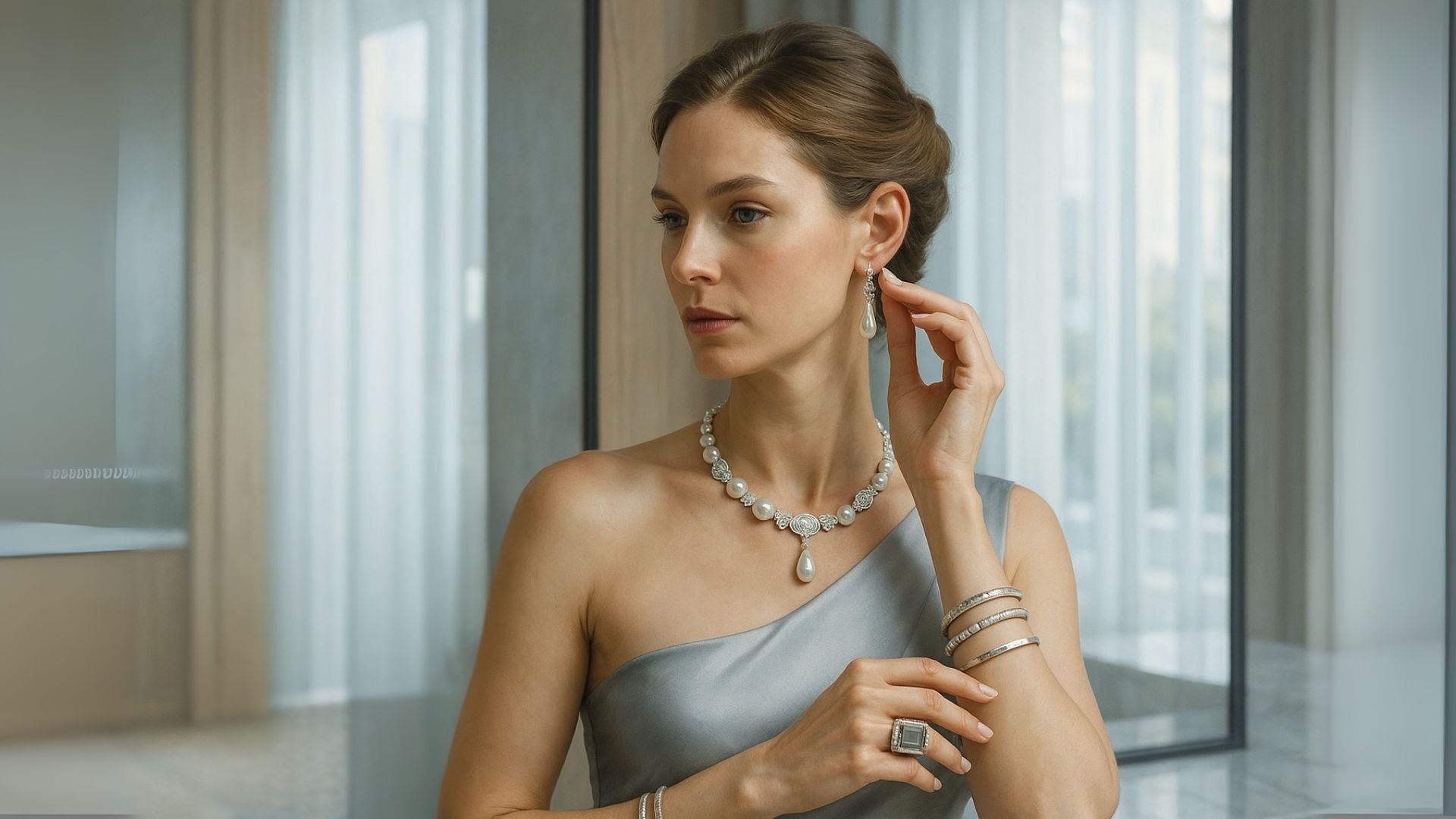 What Jewelry To Wear With a Silver Dress What Jewelry To Wear With a Silver Dress