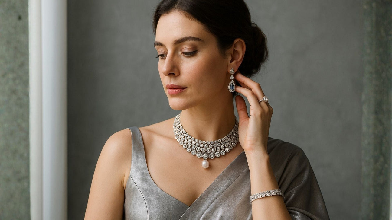 What Jewelry To Wear With a Silver Saree?