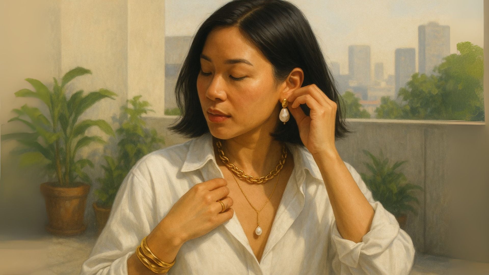 What Jewelry To Wear With a White Shirt