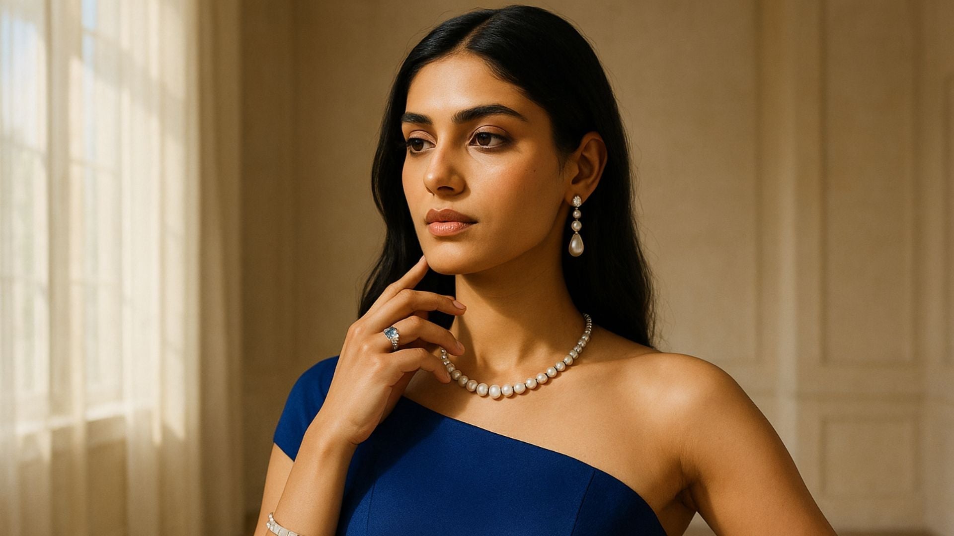 jewelry for navy blue dress Prom V Neckline, Evening Dress, Formal Dresses, Graduation DressesTailor What Jewelry to Wear With