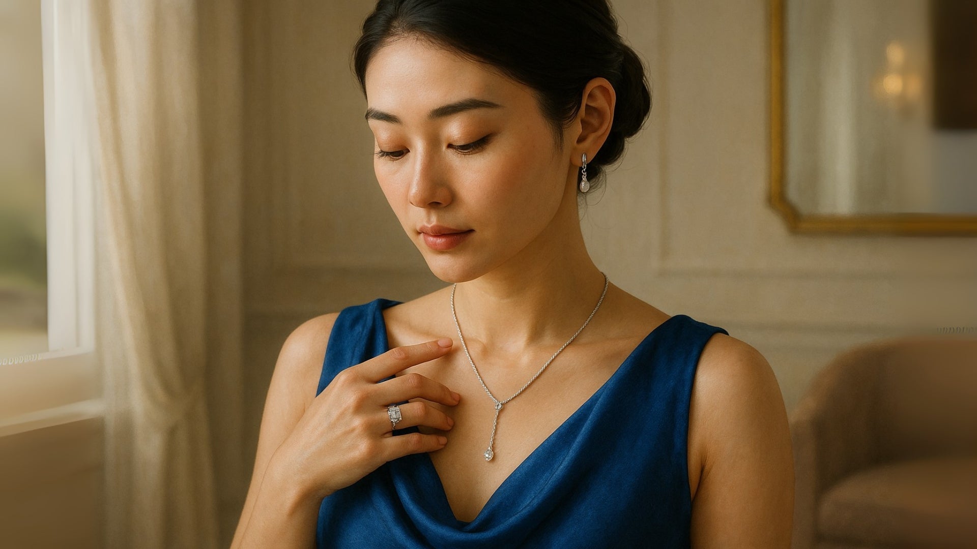 What Jewelry to Wear With a Cowl Neck Dress?