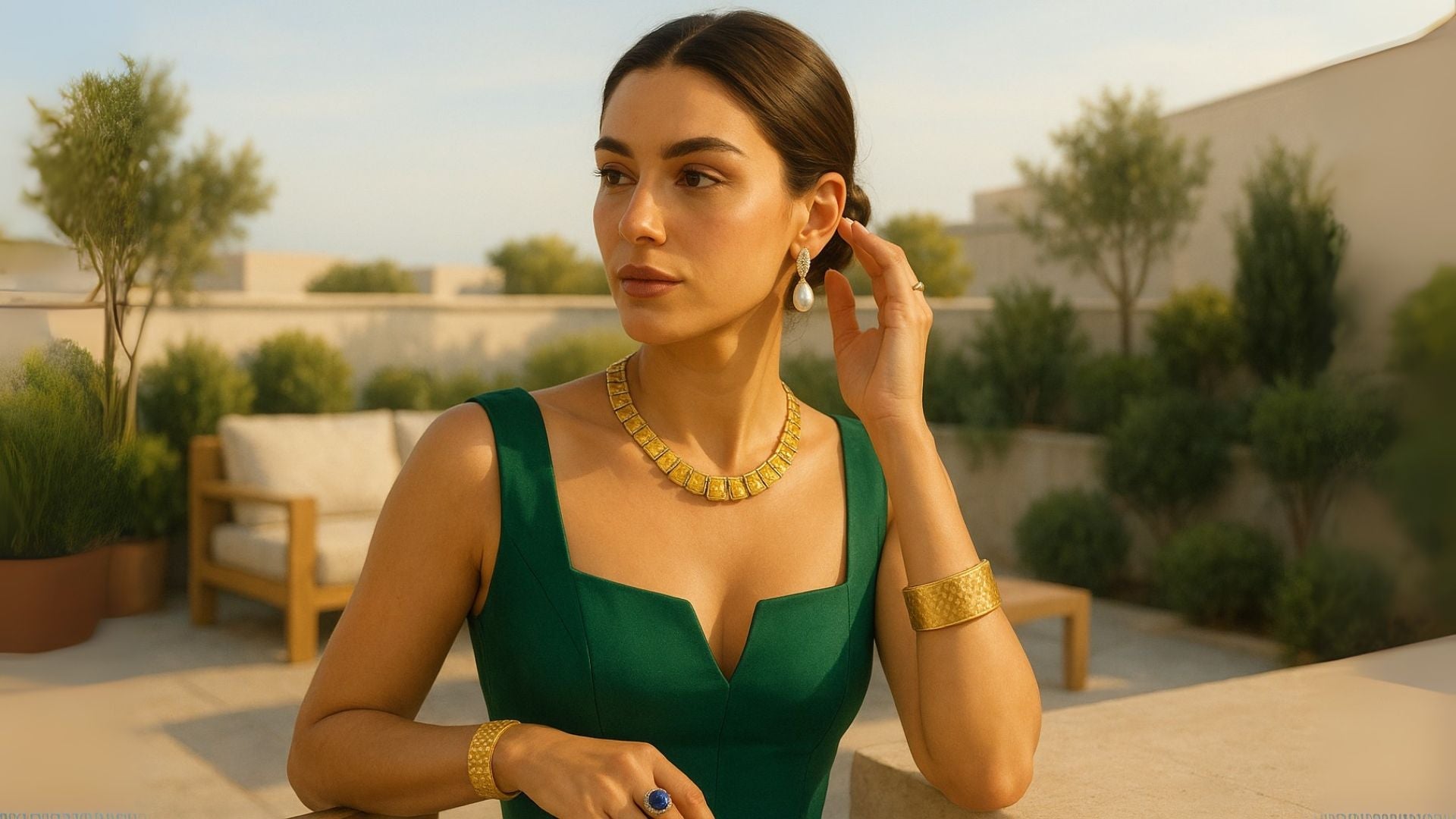 What Jewelry to Wear With an Emerald Green Dress