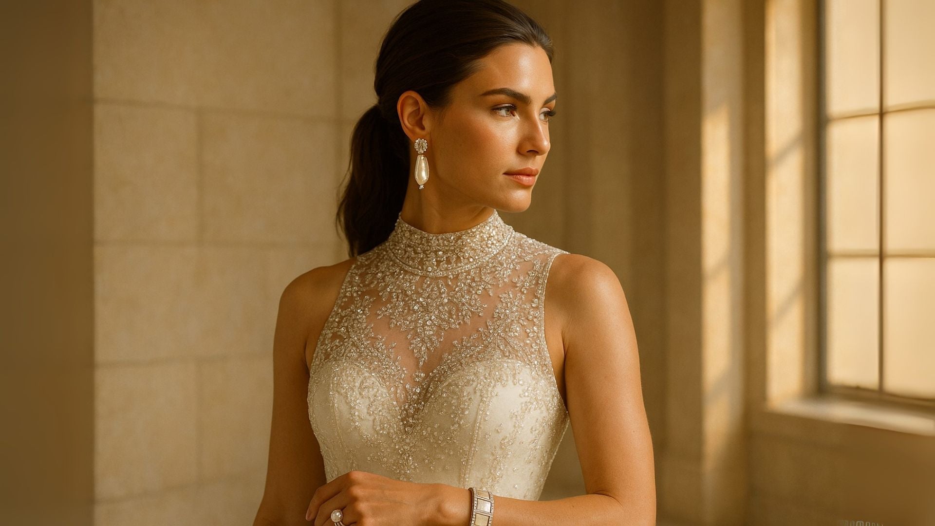 What Jewelry to Wear With an Illusion Neckline