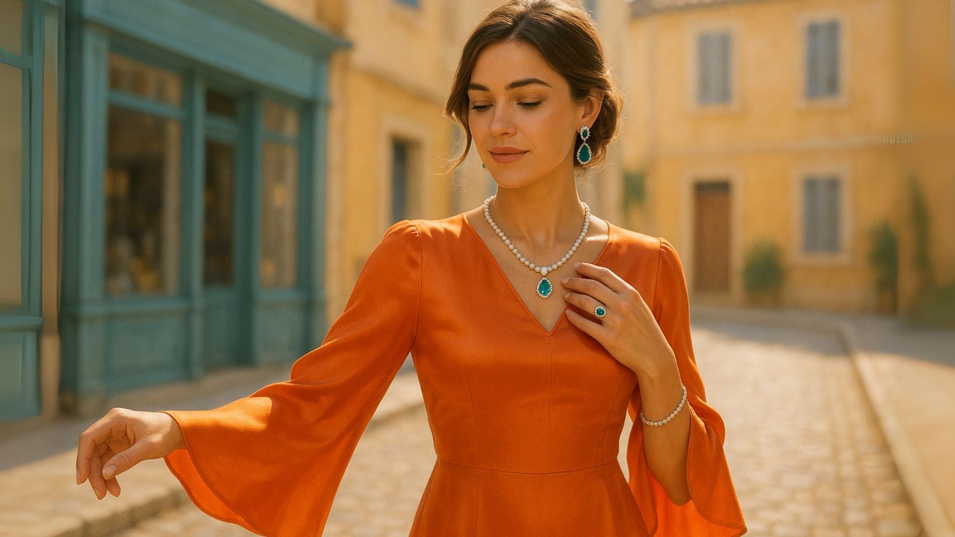 What Jewelry to Wear with a Bell Sleeve Dress