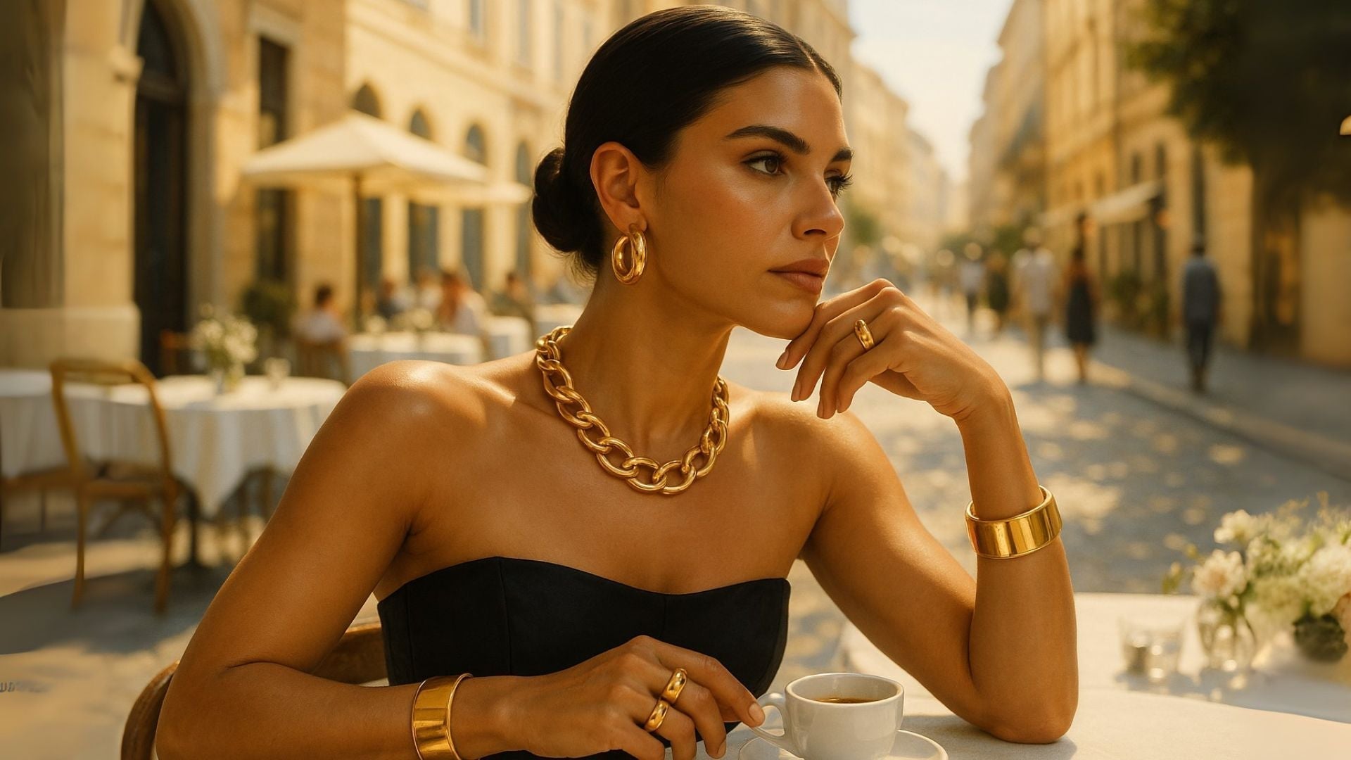 What Jewelry to Wear with a Bustier or Corset Top Dress