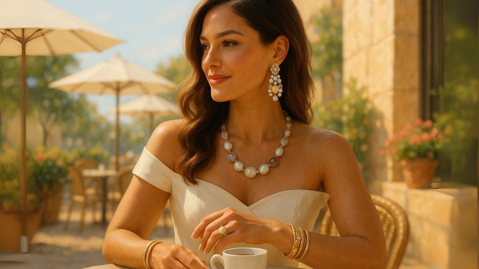 What Jewelry to Wear with a Cream Dress What Jewelry to Wear with a Cream Dress