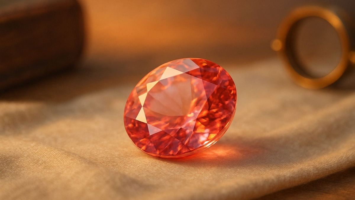 Collier De Perles De Saphir Padparadscha Rares 7-13 Mm - Argent 925 - Style Pépites Naturelles Lisses - 16 Pouces