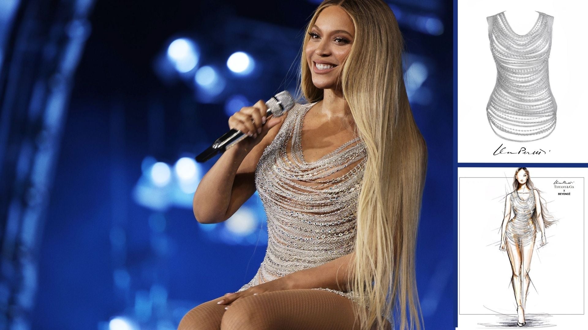 beyonce beaded dress Beyonc Didn't Let a Slight Wardrobe Snafu Overshadow Her Historic 2025 Grammys Night