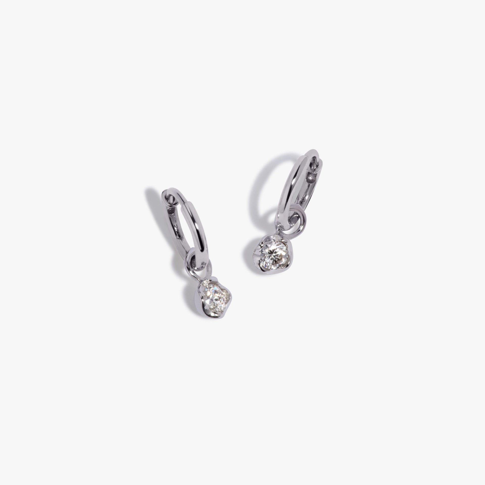 Small Hoop Whoopsie Daisy 0.20ct Diamond Earrings