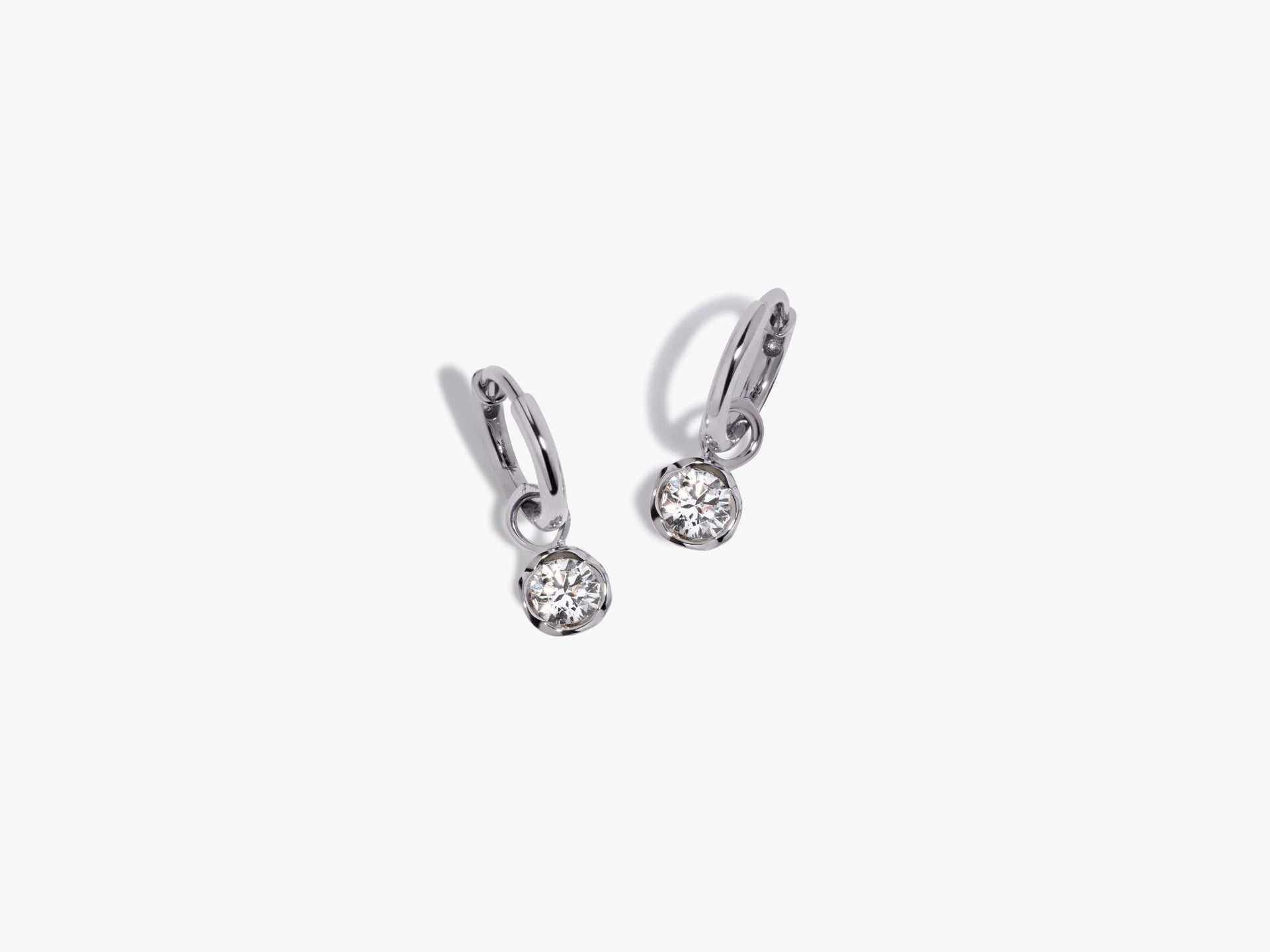 Small Hoop Whoopsie Daisy 0.50ct Diamond Earrings