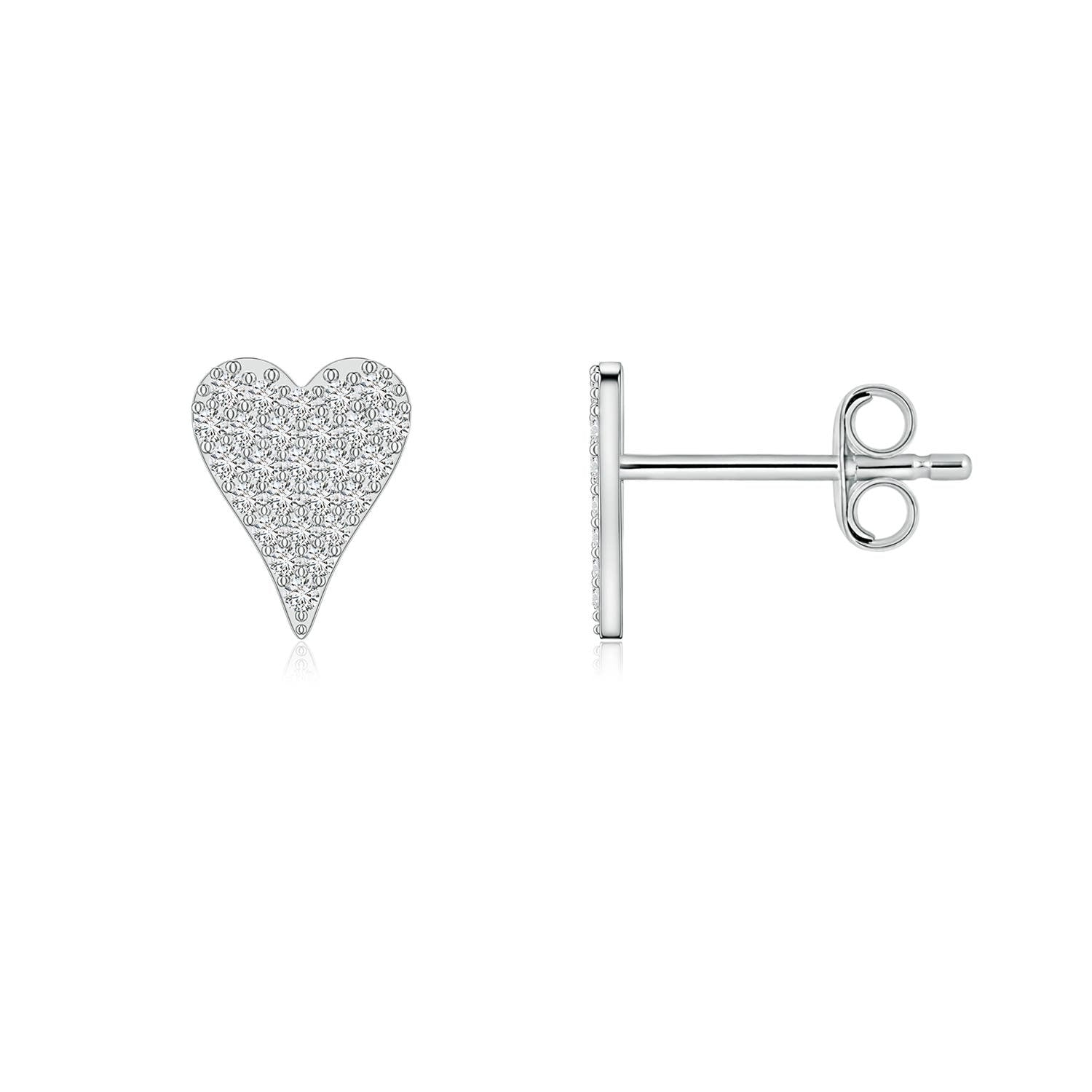 0.33 CTW Diamond Star-Shaped Stud Earrings in 14K White Gold
