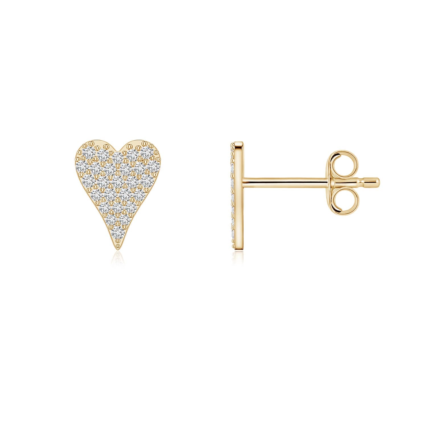 0.33 CTW Diamond Star-Shaped Stud Earrings in 14K Yellow Gold