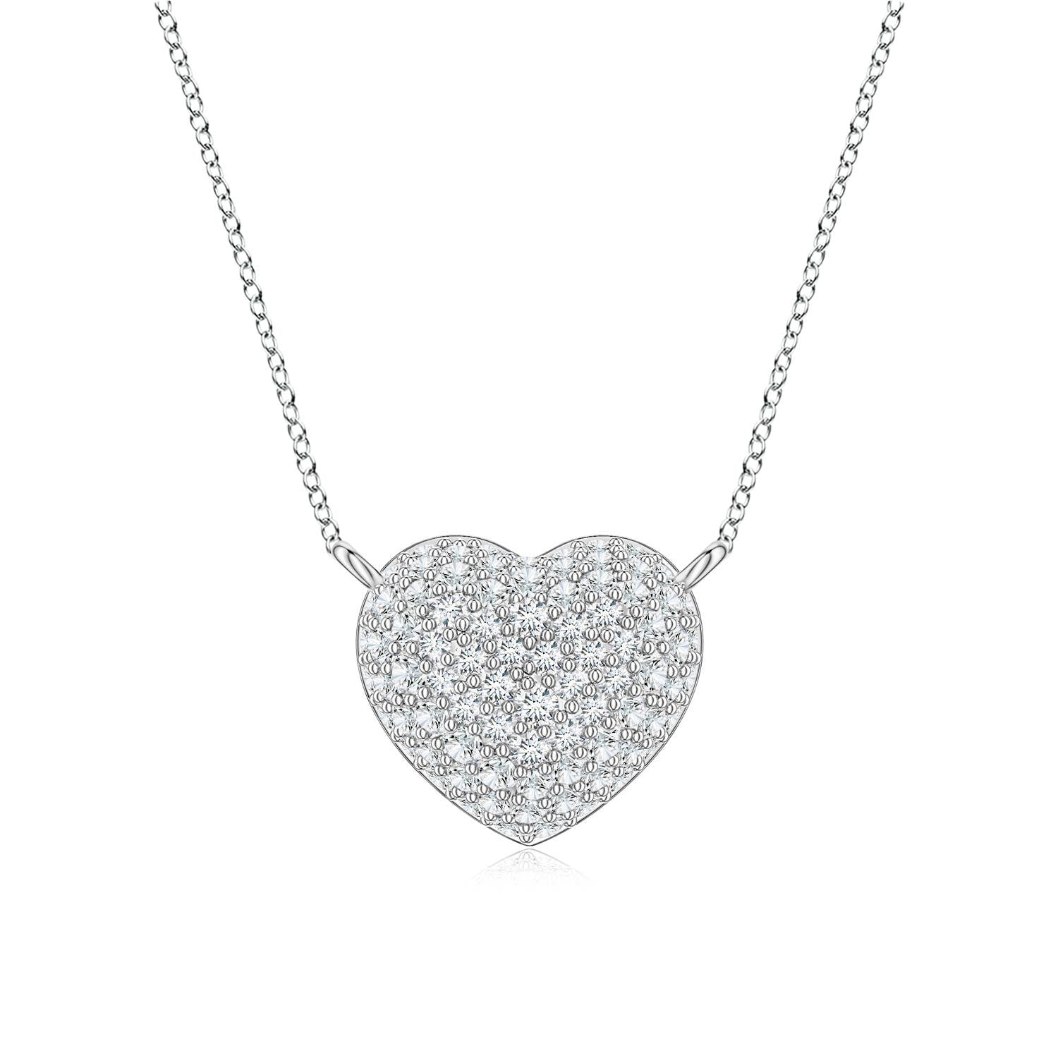 0.49 CTW Lab-Grown Classic Diamond Cat Pendant in Silver