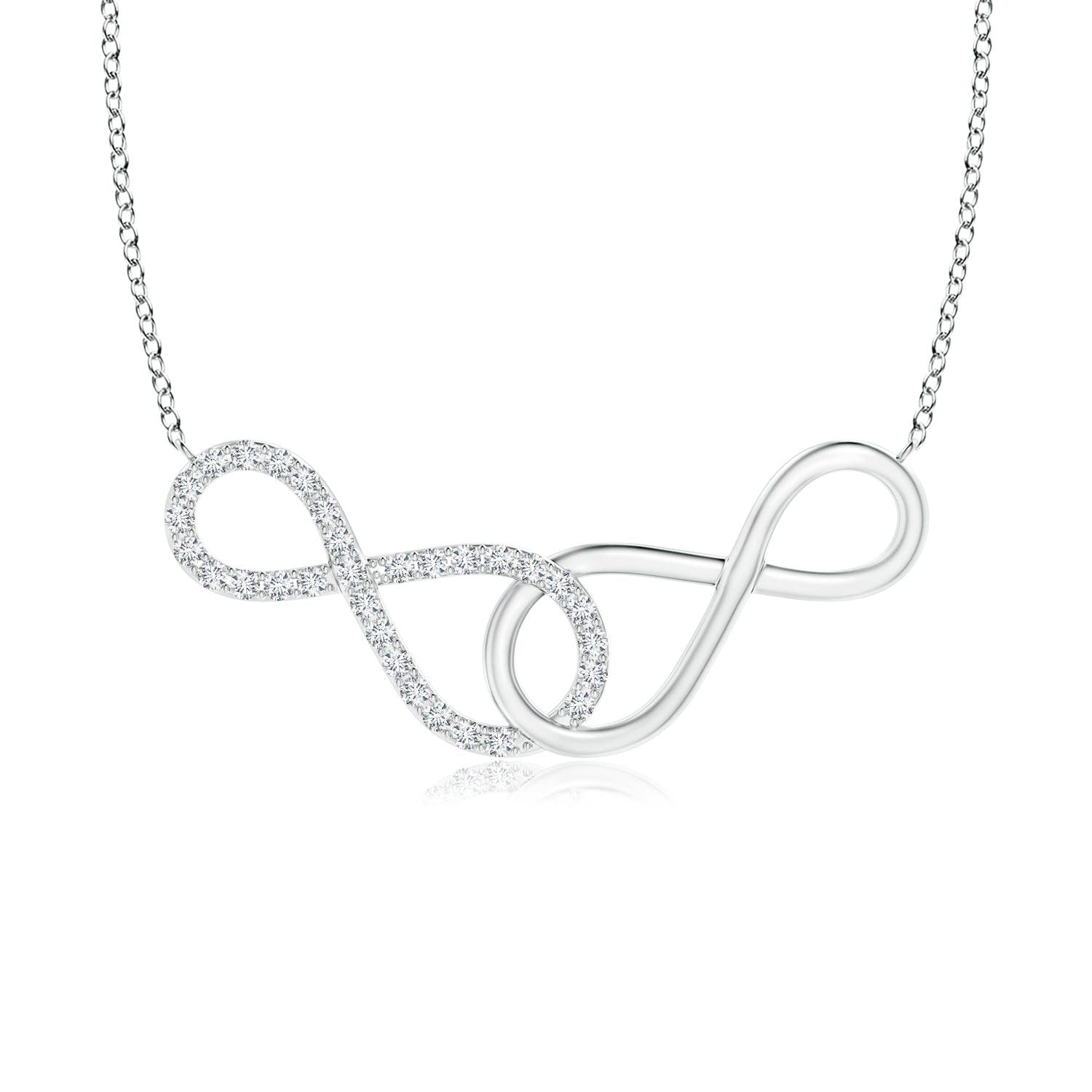 1.01 CTW Lab-Grown Pavé-Set Diamond Paw Print Pendant in Silver