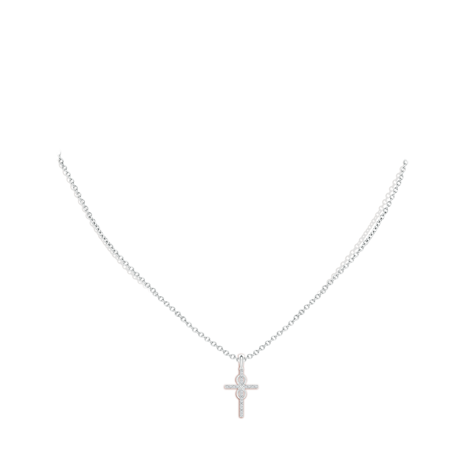 Diamond Cross and Infinity Pendant