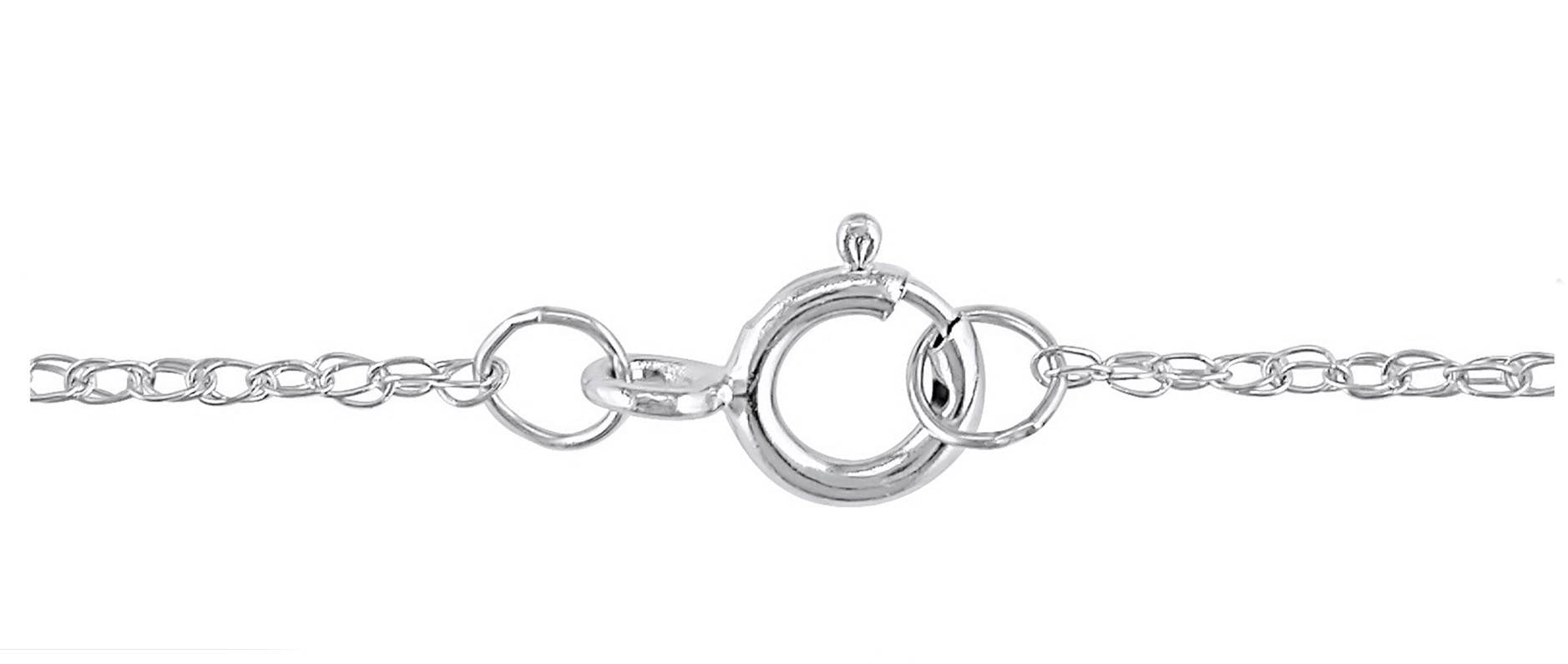 1/3ct Lab Created Diamond Round Solitaire Pendant 14K White Gold