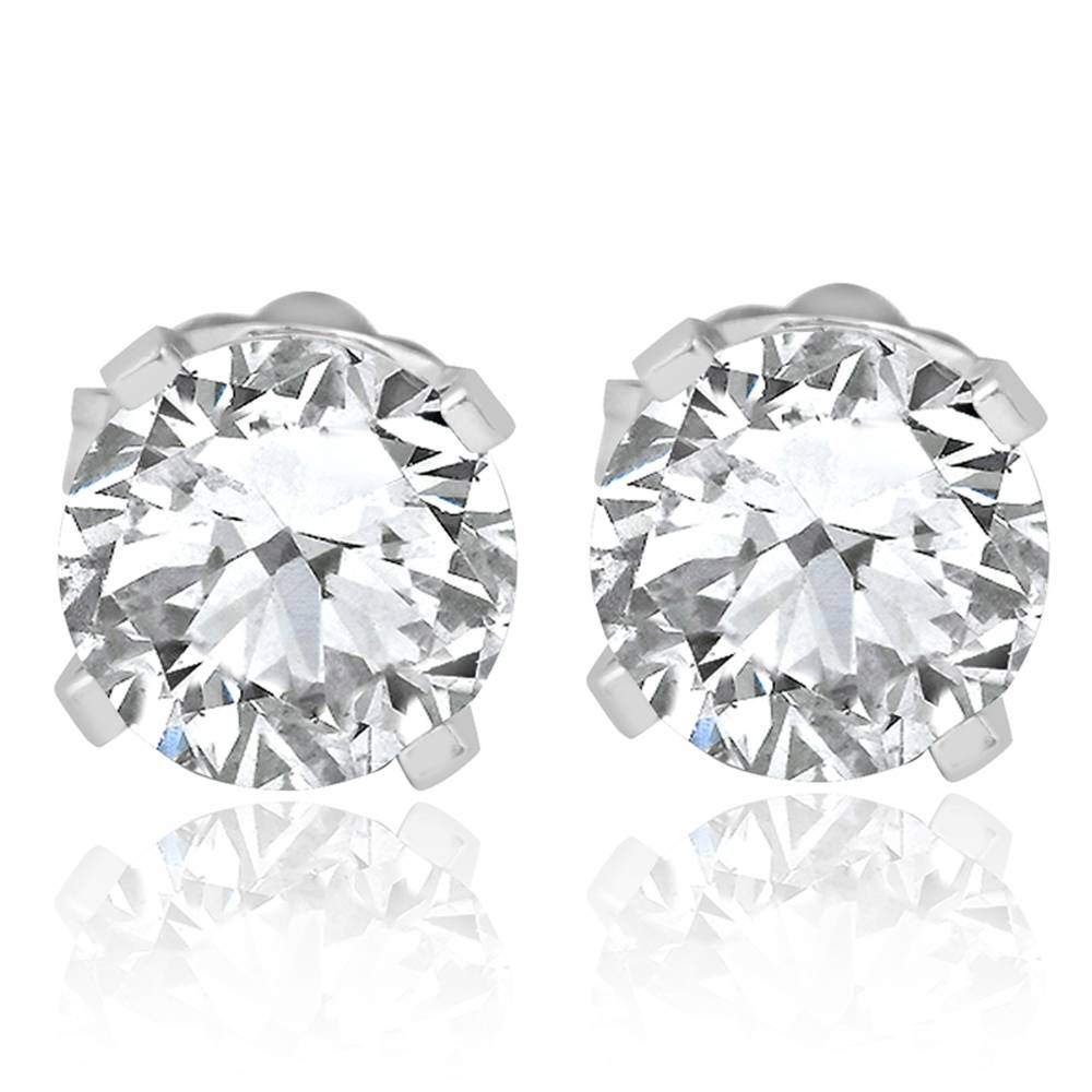 7/8 ct Diamond Studs 14K White Gold