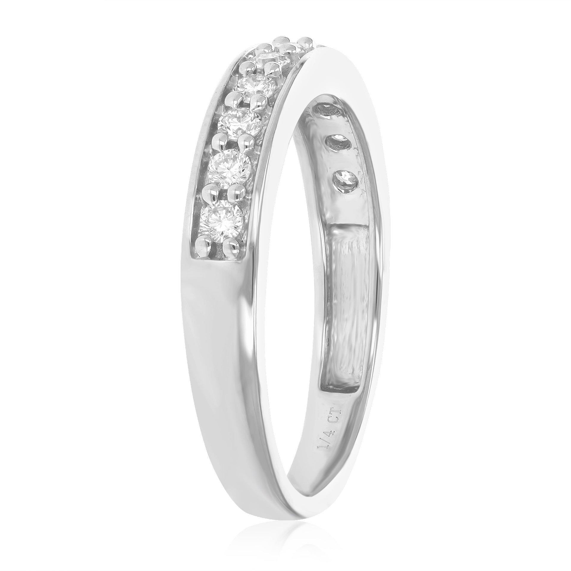 1/4 cttw Round Cut Lab Grown Diamond Wedding Engagement Ring .925 Sterling Silver Prong Set
