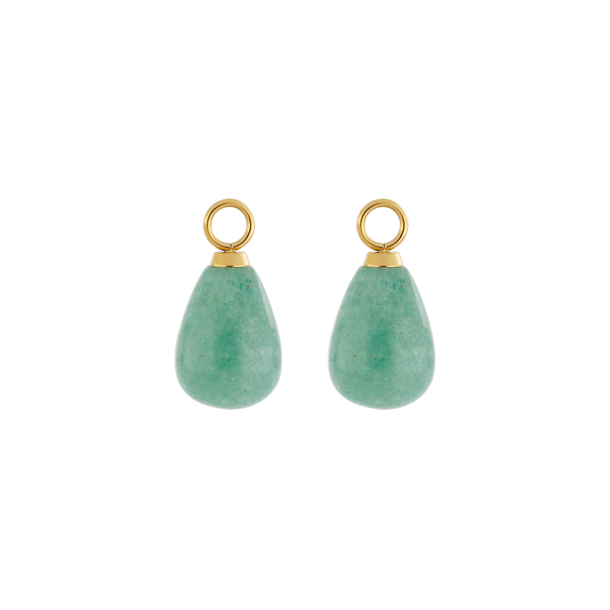 EAR ME UP Charm Drops Gold-Green