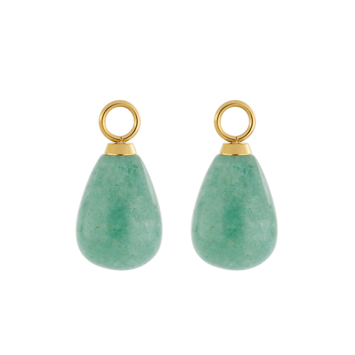 EAR ME UP Charm Drops Gold-Green