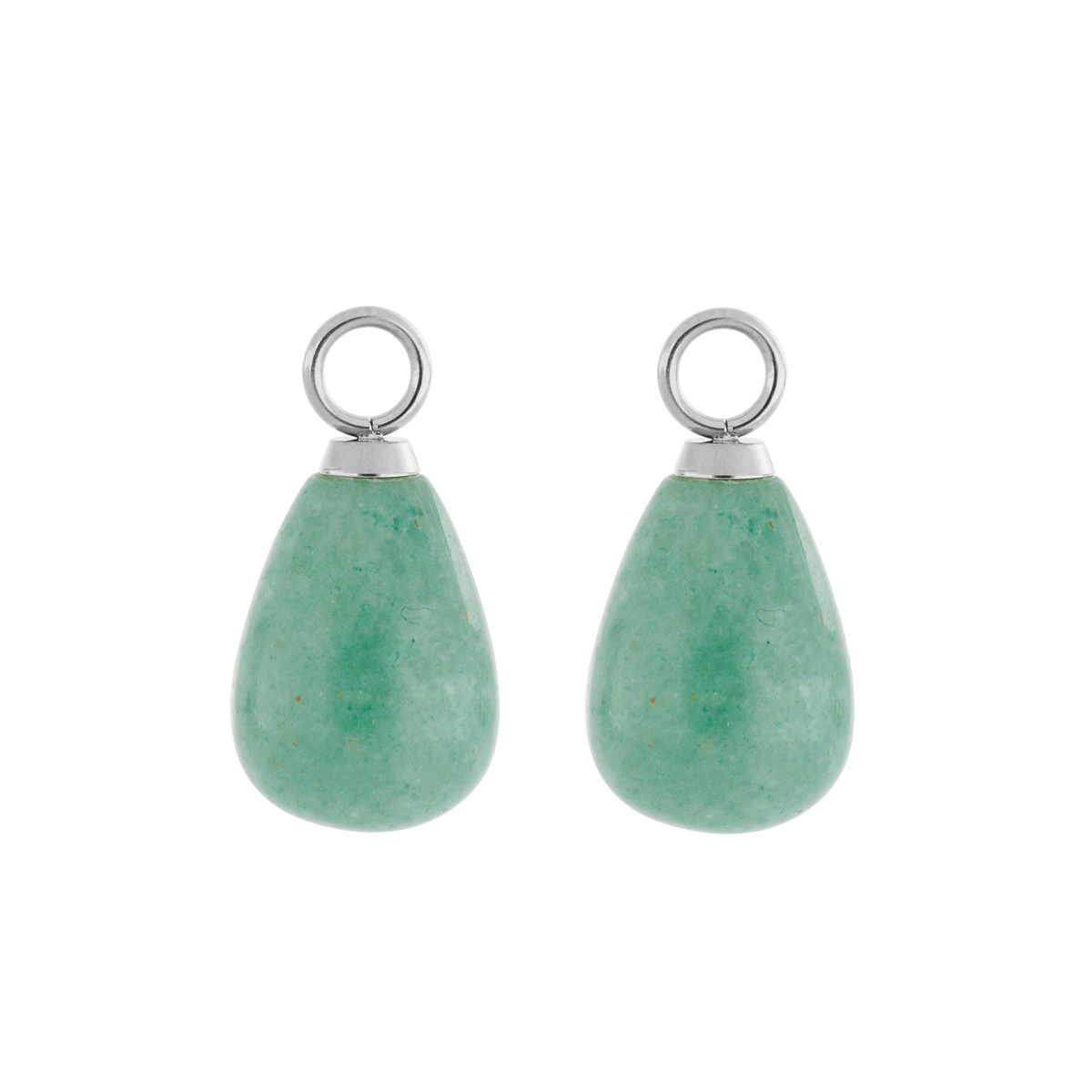 EAR ME UP Charm Drops Silver-Green