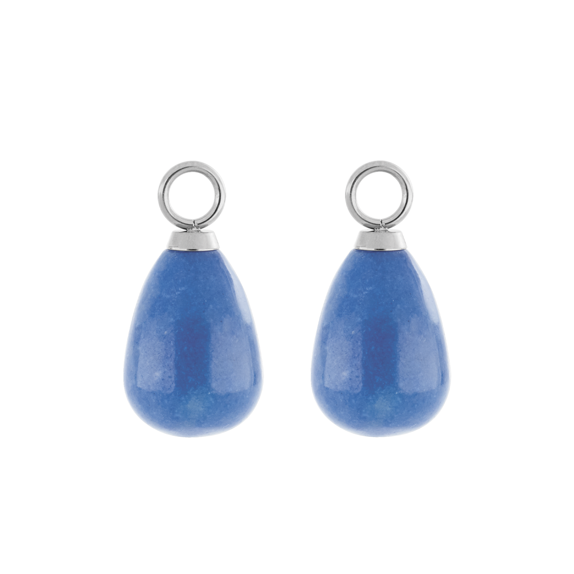 EAR ME UP Charm Drops Silver-Blue