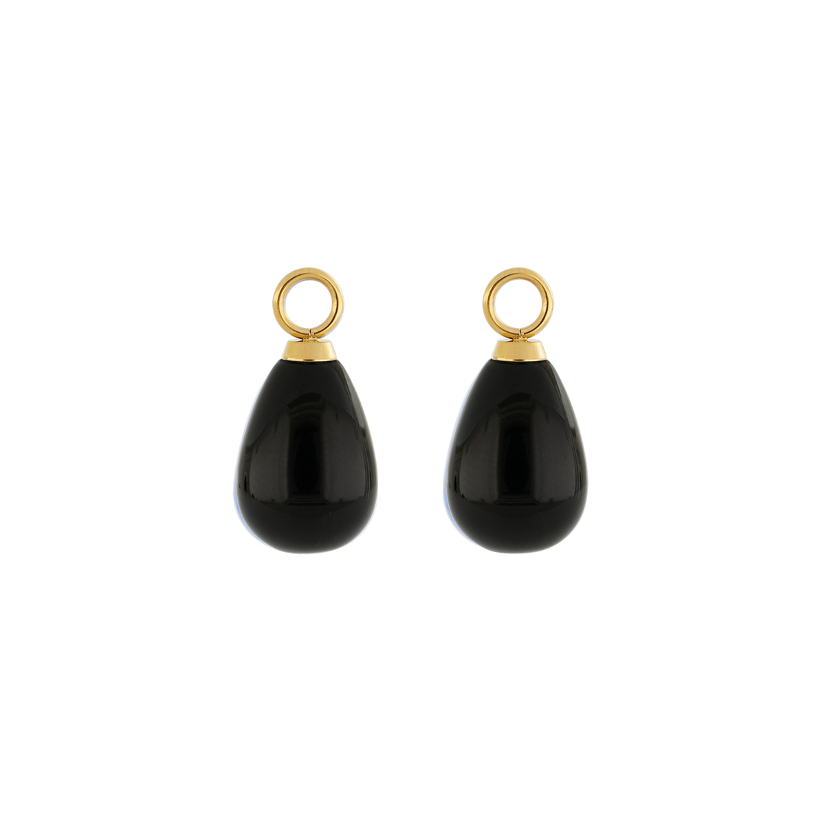 EAR ME UP Charm Drops Gold-Black