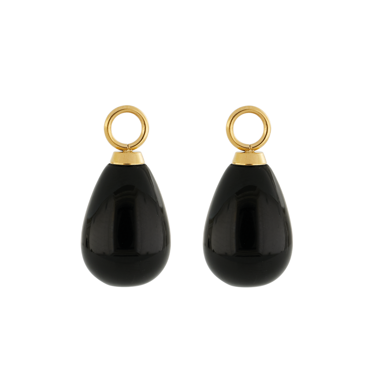 EAR ME UP Charm Drops Gold-Black