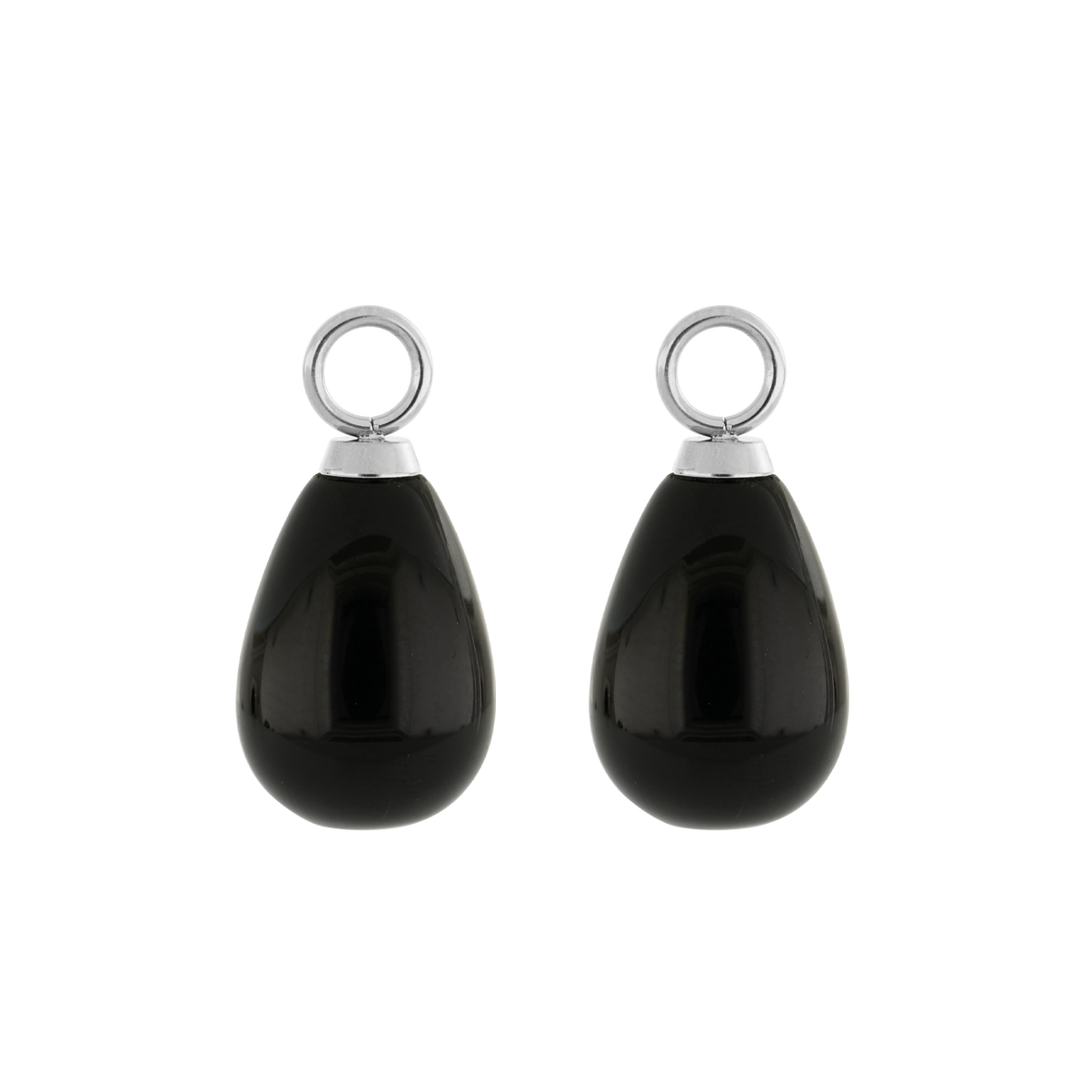 EAR ME UP Charm Drops Silver-Black