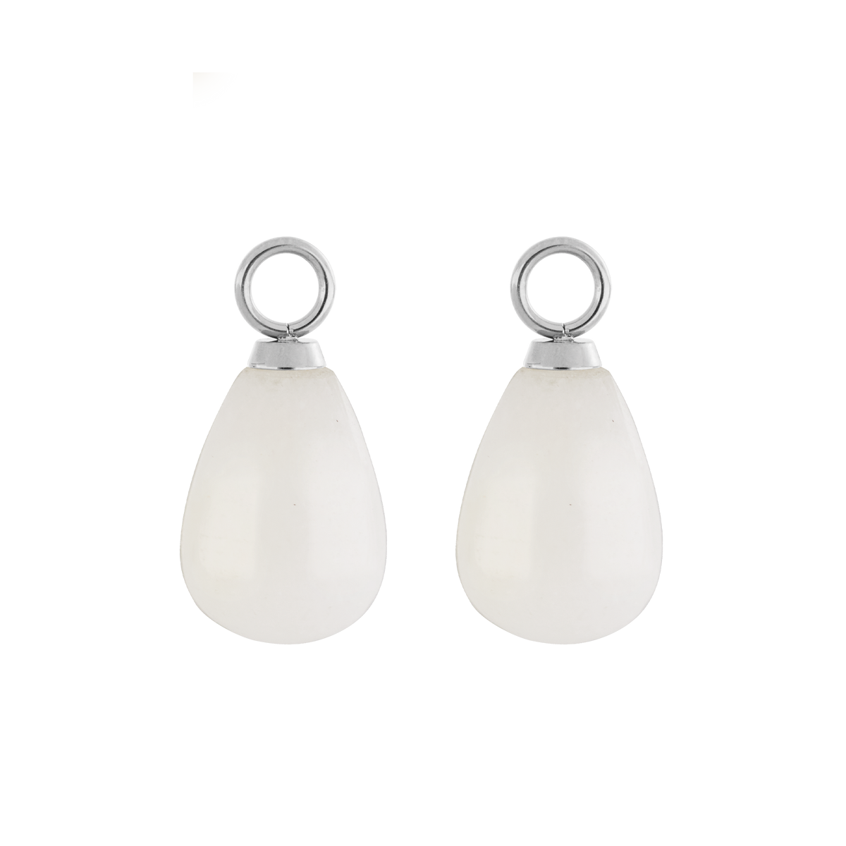 EAR ME UP Charm Drops Silver-White