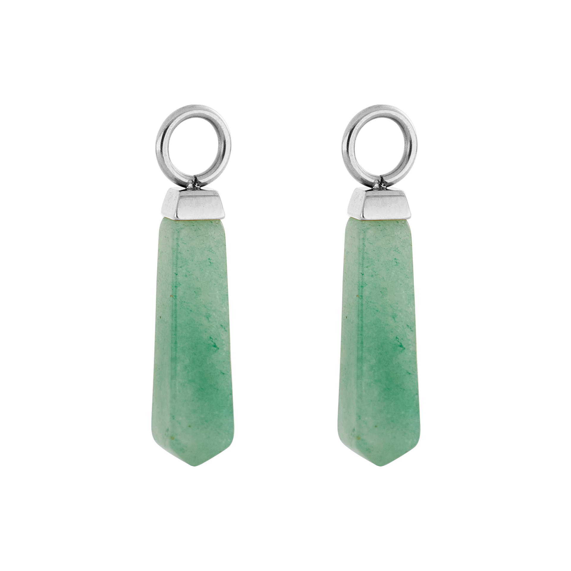 EAR ME UP Charm Obelisk Silver-Green