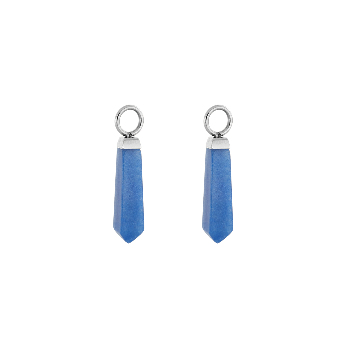 EAR ME UP Charm Obelisk Silver-Blue