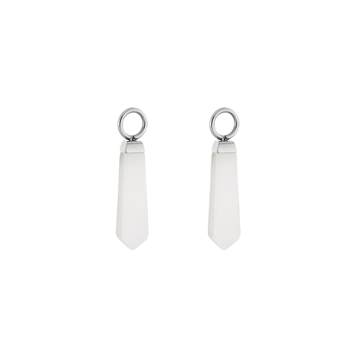 EAR ME UP Charm Obelisk Silver-White