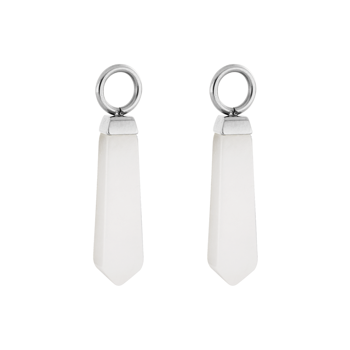 EAR ME UP Charm Obelisk Silver-White