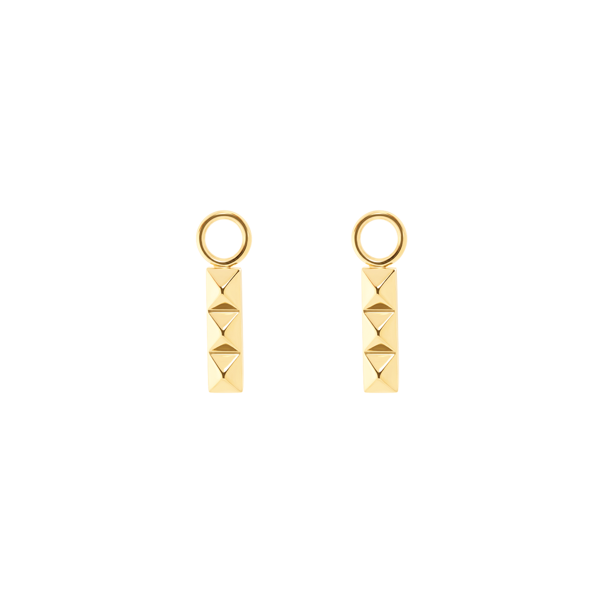 EAR ME UP Charm Spikes Trio Bar gold