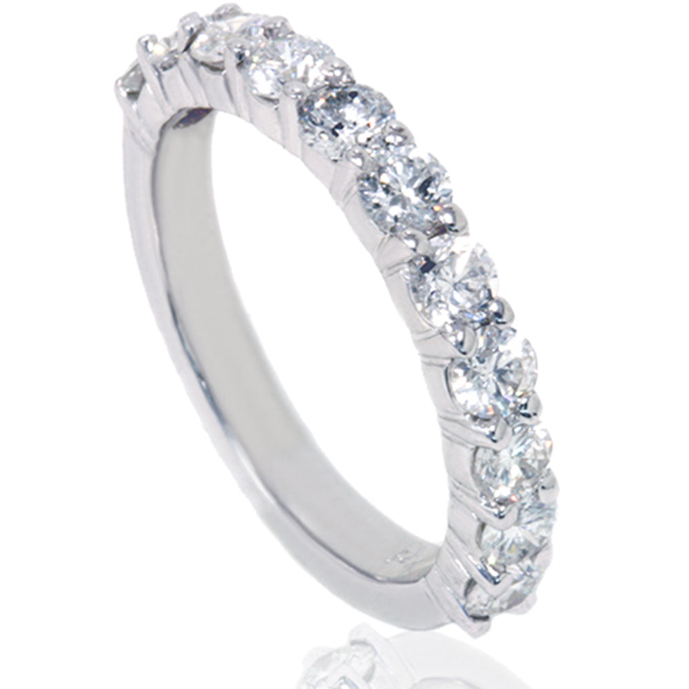 1 5/8 ct Diamond Half Eternity Ring 14K White Gold