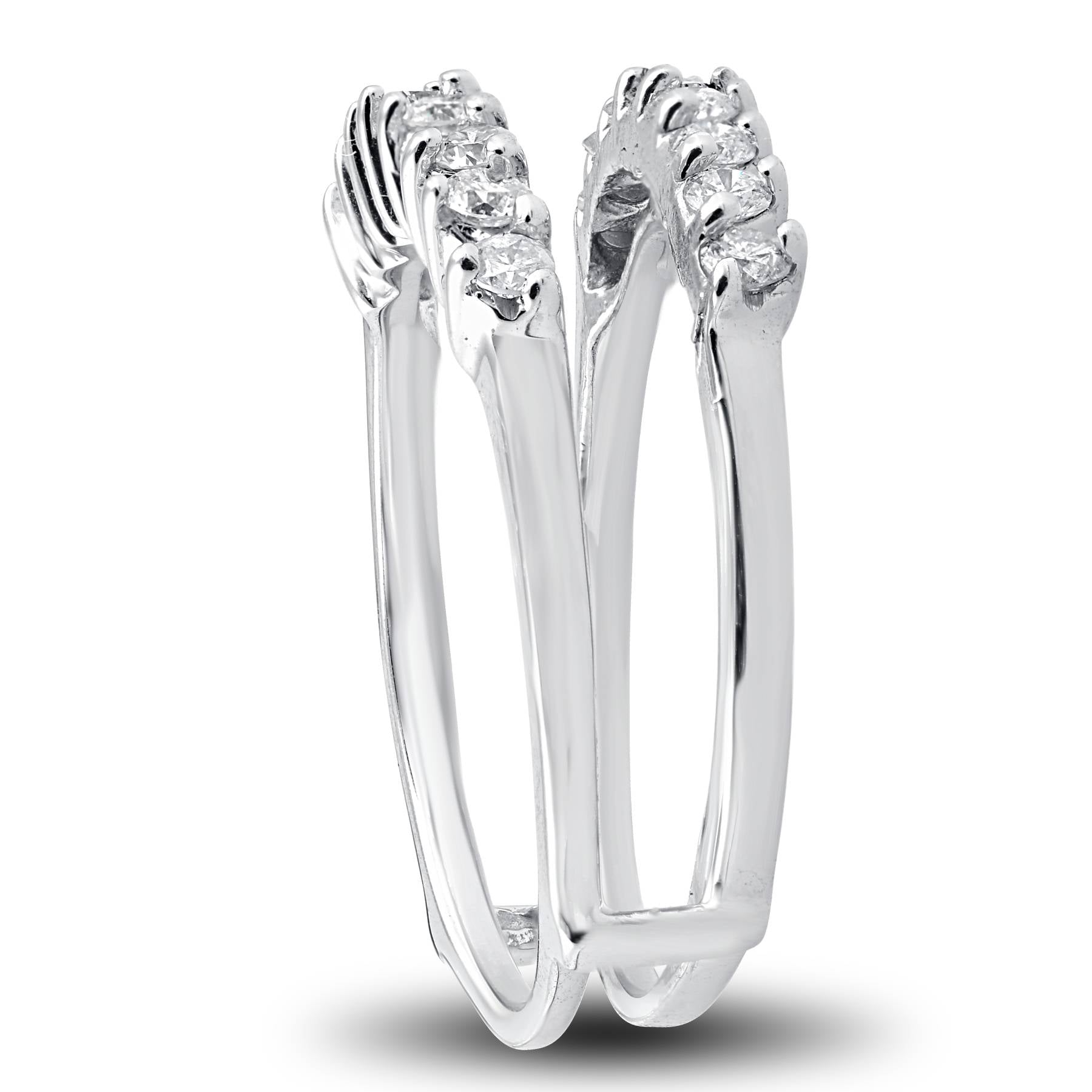 5/8 ct Diamond Guard Ring Enhancer 14K White Gold