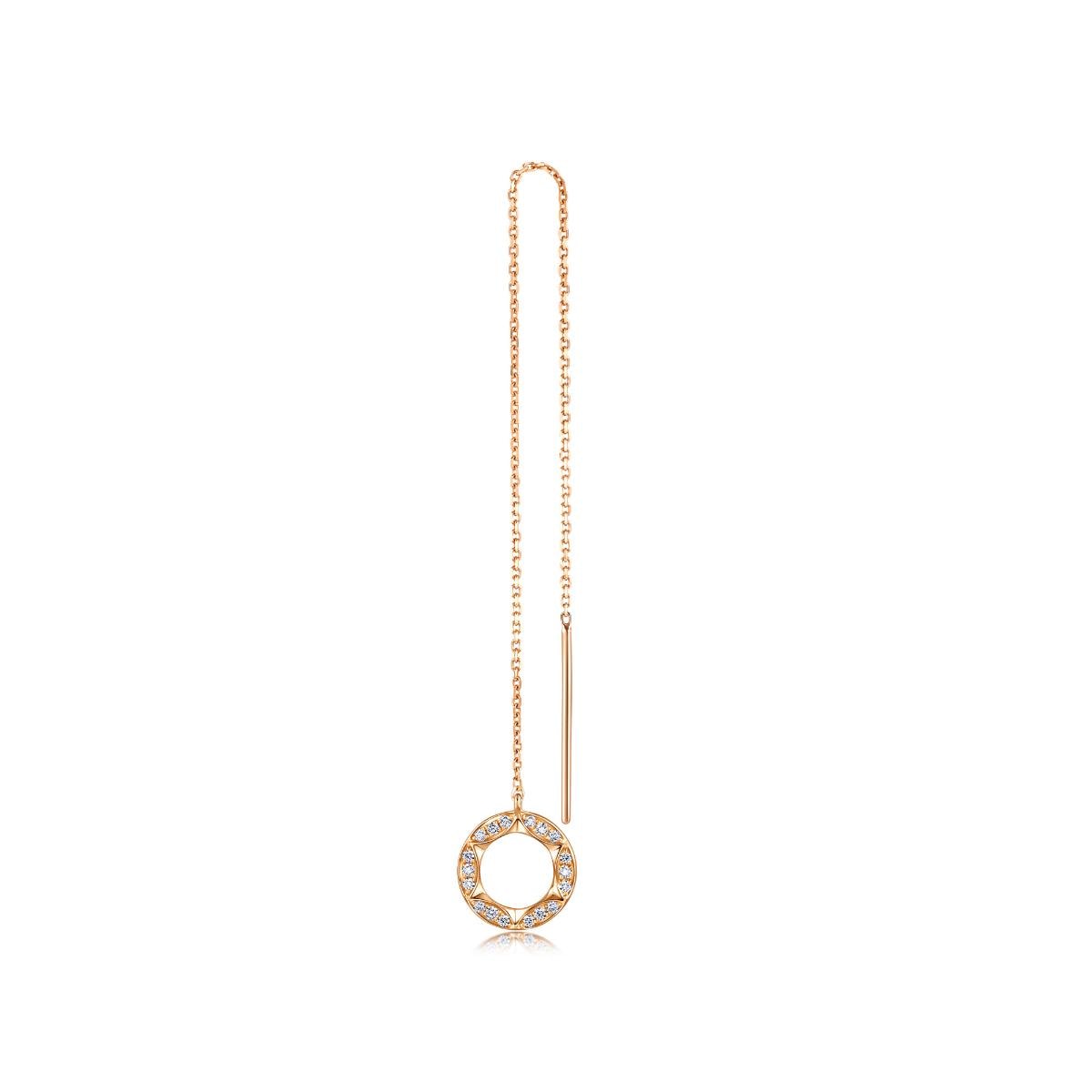 timeless-rose-gold-diamond-single-earring-chow-sang-sang